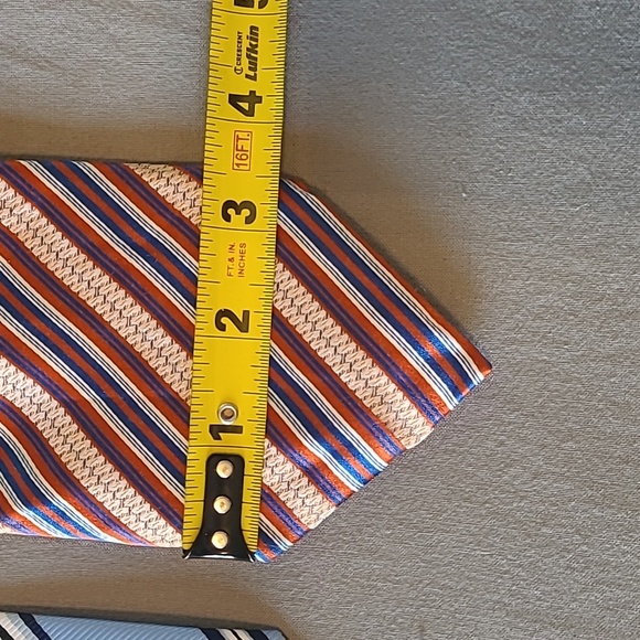 LOT OF 2 VIZONI Uomo Silk Neck Tie - Picture 5 of 6